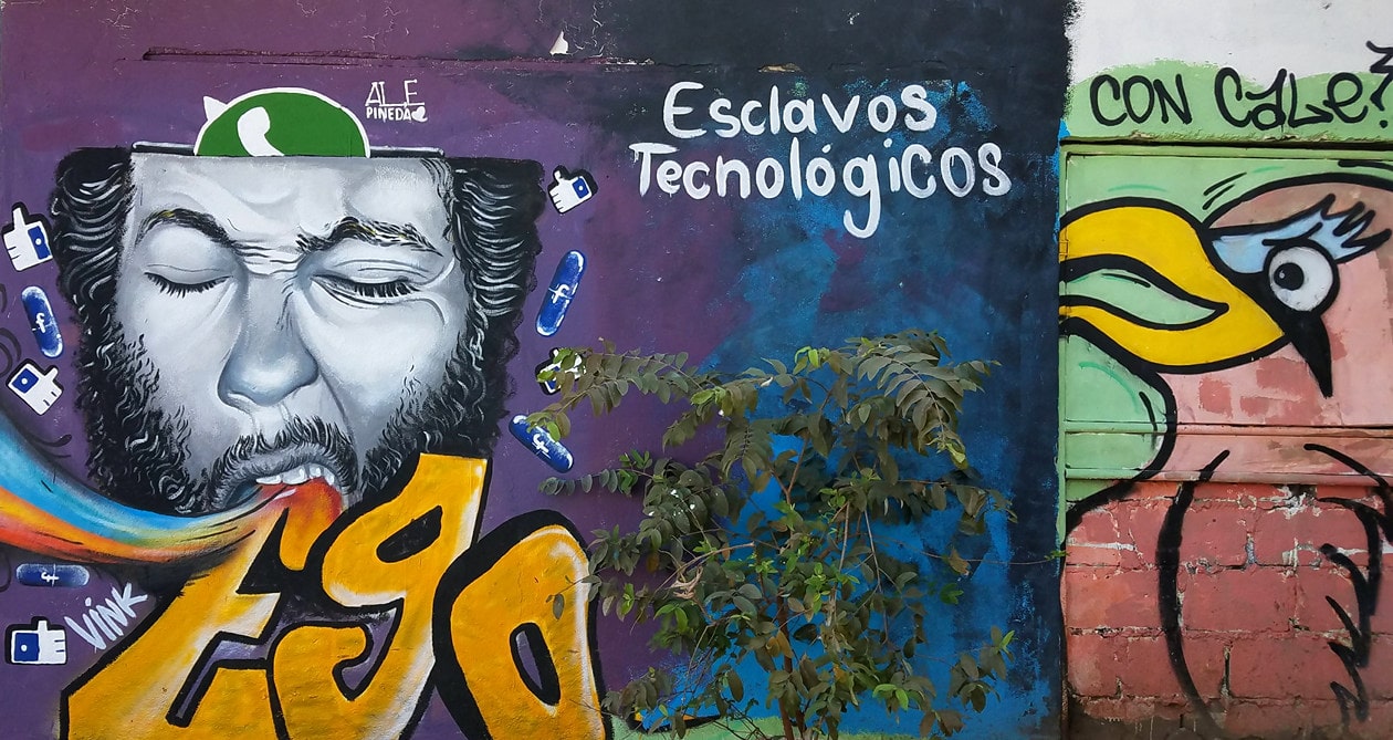 Arte callejero en la cancha 23 de julio en León, Nicaragua