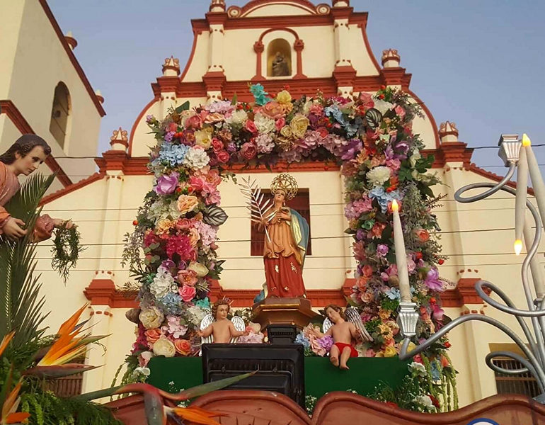 Celebraciones en honor a Santa Lucia en Sutiaba, León, Nicaragua
