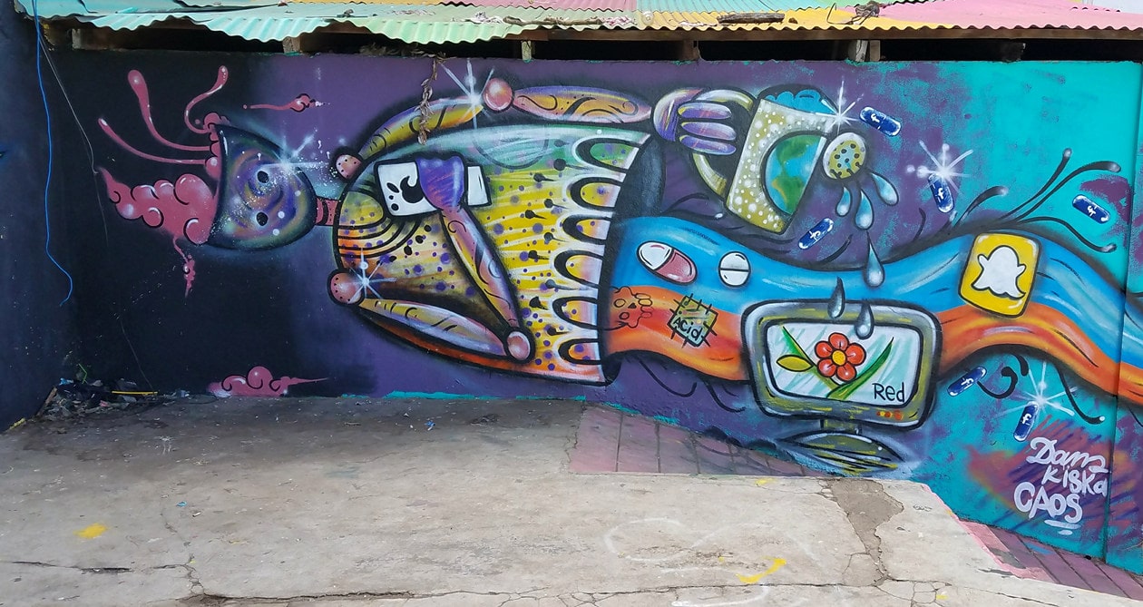 Mural de la cancha 23 de julio en León, Nicaragua