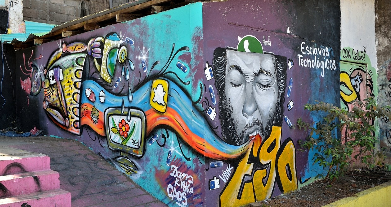 Arte callejero en León Nicaragua