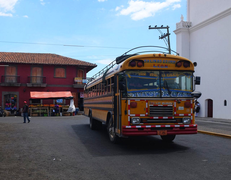 Como moverse en León Nicaragua en bus colectivo