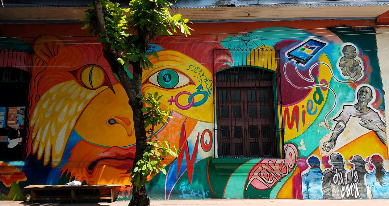Mural del Movimiento Comunal Nicaragüense de León