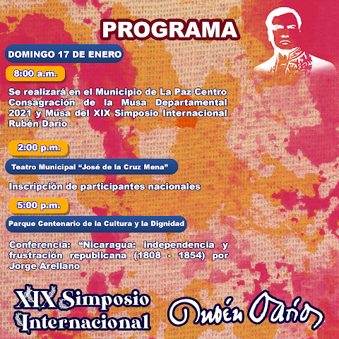 Programa 17 de enero del XIX Simposio Internacional Rubén Darío